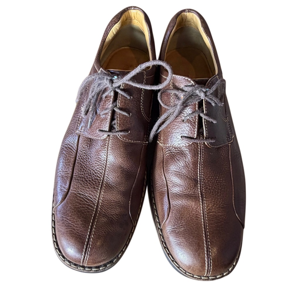 Johnston & Murphy Brown Leather Comfort Oxford‎ Shoes Men's 10M Casual USA